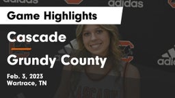 Cascade  vs Grundy County  Game Highlights - Feb. 3, 2023