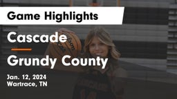 Cascade  vs Grundy County  Game Highlights - Jan. 12, 2024