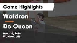 Waldron  vs De Queen  Game Highlights - Nov. 16, 2020