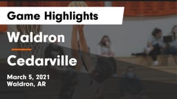 Waldron  vs Cedarville  Game Highlights - March 5, 2021