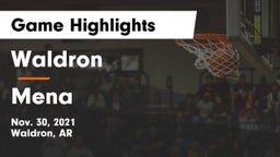 Waldron  vs Mena Game Highlights - Nov. 30, 2021