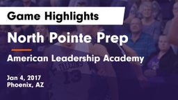 North Pointe Prep  vs American Leadership Academy  Game Highlights - Jan 4, 2017