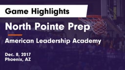North Pointe Prep  vs American Leadership Academy Game Highlights - Dec. 8, 2017