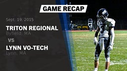 Recap: Triton Regional  vs. Lynn Vo-Tech  2015