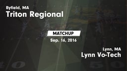 Matchup: Triton Regional vs. Lynn Vo-Tech  2016