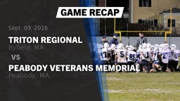 Recap: Triton Regional  vs. Peabody Veterans Memorial  2016