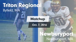 Matchup: Triton Regional vs. Newburyport  2016