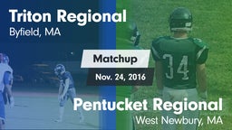 Matchup: Triton Regional vs. Pentucket Regional  2016