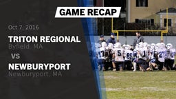 Recap: Triton Regional  vs. Newburyport  2016