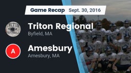 Recap: Triton Regional  vs. Amesbury  2016