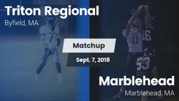 Matchup: Triton Regional vs. Marblehead  2018