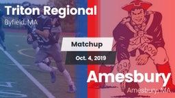 Matchup: Triton Regional vs. Amesbury  2019