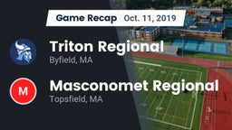 Recap: Triton Regional  vs. Masconomet Regional  2019