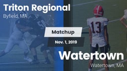 Matchup: Triton Regional vs. Watertown  2019