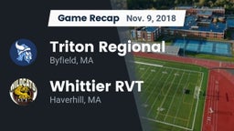 Recap: Triton Regional  vs. Whittier RVT  2018