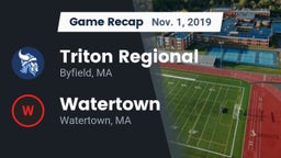 Recap: Triton Regional  vs. Watertown  2019