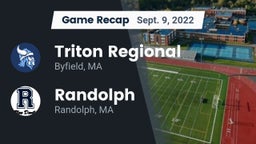 Recap: Triton Regional  vs. Randolph  2022