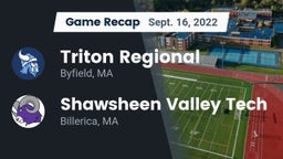 Recap: Triton Regional  vs. Shawsheen Valley Tech  2022