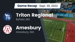 Recap: Triton Regional  vs. Amesbury  2022