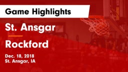 St. Ansgar  vs Rockford  Game Highlights - Dec. 18, 2018