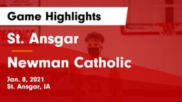 St. Ansgar  vs Newman Catholic  Game Highlights - Jan. 8, 2021