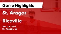 St. Ansgar  vs Riceville  Game Highlights - Jan. 16, 2021