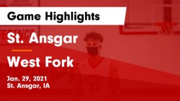 St. Ansgar  vs West Fork  Game Highlights - Jan. 29, 2021