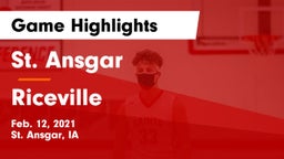 St. Ansgar  vs Riceville  Game Highlights - Feb. 12, 2021