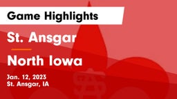 St. Ansgar  vs North Iowa  Game Highlights - Jan. 12, 2023
