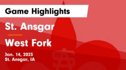 St. Ansgar  vs West Fork  Game Highlights - Jan. 14, 2023