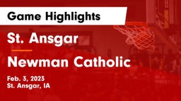 St. Ansgar  vs Newman Catholic  Game Highlights - Feb. 3, 2023