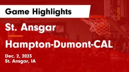 St. Ansgar  vs Hampton-Dumont-CAL Game Highlights - Dec. 2, 2023