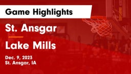 St. Ansgar  vs Lake Mills  Game Highlights - Dec. 9, 2023