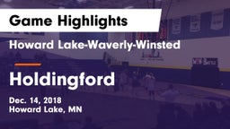 Howard Lake-Waverly-Winsted  vs Holdingford  Game Highlights - Dec. 14, 2018