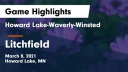 Howard Lake-Waverly-Winsted  vs Litchfield  Game Highlights - March 8, 2021