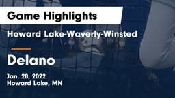 Howard Lake-Waverly-Winsted  vs Delano  Game Highlights - Jan. 28, 2022