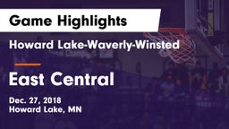 Howard Lake-Waverly-Winsted  vs East Central  Game Highlights - Dec. 27, 2018