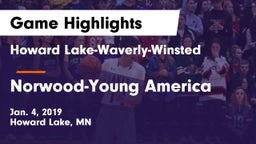 Howard Lake-Waverly-Winsted  vs Norwood-Young America  Game Highlights - Jan. 4, 2019
