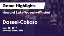 Howard Lake-Waverly-Winsted  vs Dassel-Cokato  Game Highlights - Jan. 12, 2019