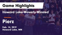 Howard Lake-Waverly-Winsted  vs Pierz  Game Highlights - Feb. 14, 2019