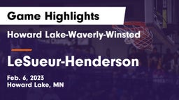 Howard Lake-Waverly-Winsted  vs LeSueur-Henderson  Game Highlights - Feb. 6, 2023