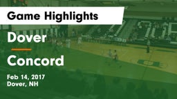 Dover  vs Concord  Game Highlights - Feb 14, 2017