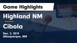 Highland  NM vs Cibola  Game Highlights - Dec. 2, 2019