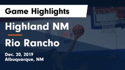Highland  NM vs Rio Rancho  Game Highlights - Dec. 20, 2019