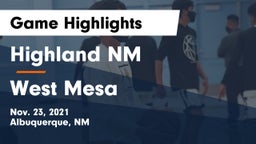 Highland  NM vs West Mesa  Game Highlights - Nov. 23, 2021