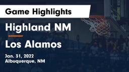 Highland  NM vs Los Alamos  Game Highlights - Jan. 31, 2022