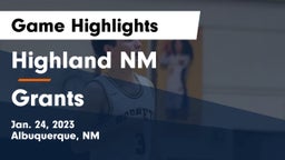 Highland  NM vs Grants  Game Highlights - Jan. 24, 2023