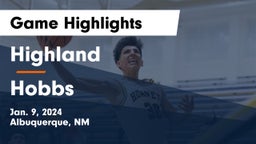 Highland   vs Hobbs  Game Highlights - Jan. 9, 2024