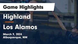 Highland   vs Los Alamos  Game Highlights - March 9, 2024