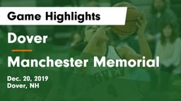 Dover  vs Manchester Memorial  Game Highlights - Dec. 20, 2019